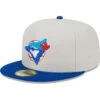 Men's Toronto Blue Jays New Era Gray/Royal World Class Back Patch 59FIFTY Fitted Hat