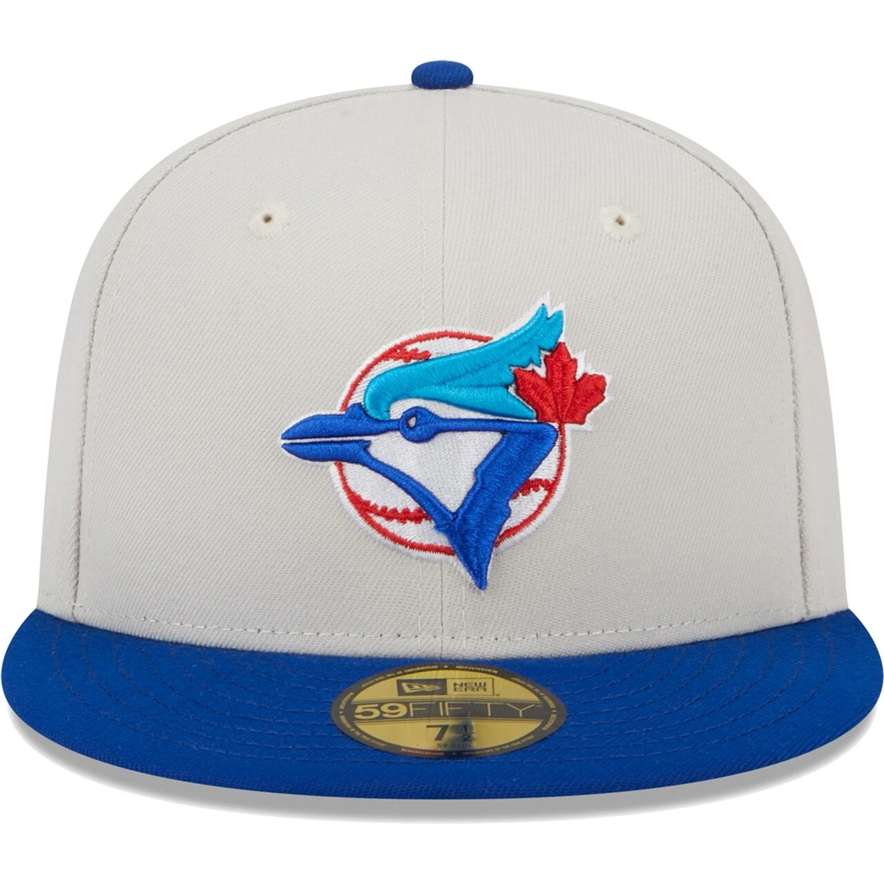 Men's Toronto Blue Jays New Era Gray/Royal World Class Back Patch 59FIFTY Fitted Hat - Image 2