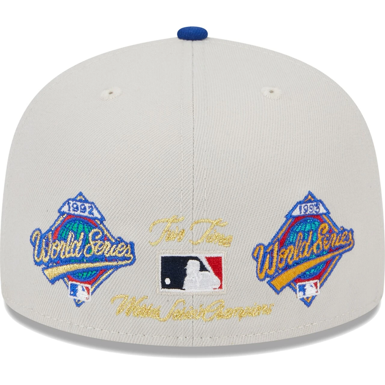 Men's Toronto Blue Jays New Era Gray/Royal World Class Back Patch 59FIFTY Fitted Hat - Image 4