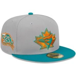 Men's Toronto Blue Jays New Era Gray/Teal 59FIFTY Fitted Hat