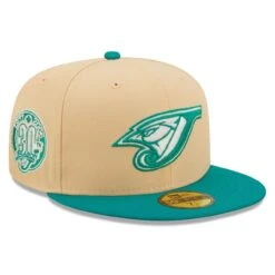 Men's Toronto Blue Jays New Era Natural/Teal Mango Forest 59FIFTY Fitted Hat