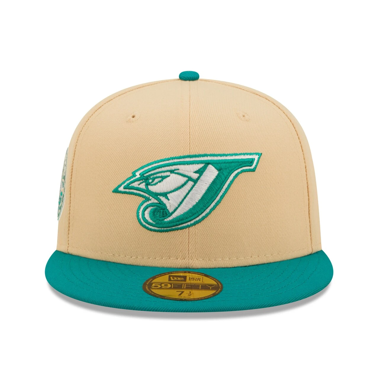 Men's Toronto Blue Jays New Era Natural/Teal Mango Forest 59FIFTY Fitted Hat - Image 2