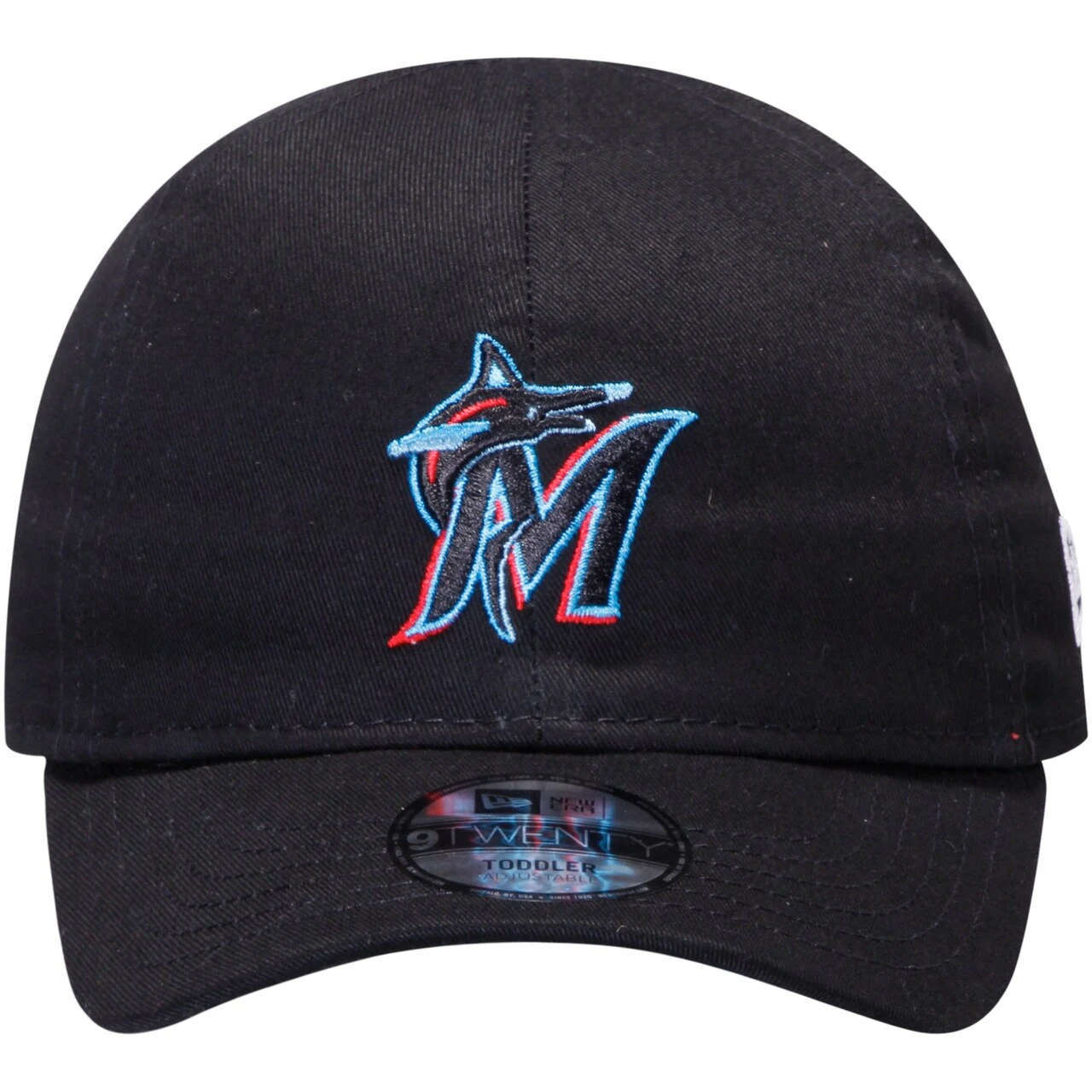 Toddler Miami Marlins New Era Black My First 9TWENTY Adjustable Hat - Image 2