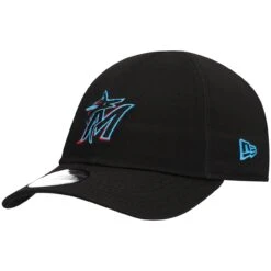 Toddler Miami Marlins New Era Black My First 9TWENTY Flex Hat