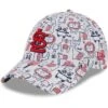 Toddler St. Louis Cardinals New Era White Pattern 9FORTY Flex Hat