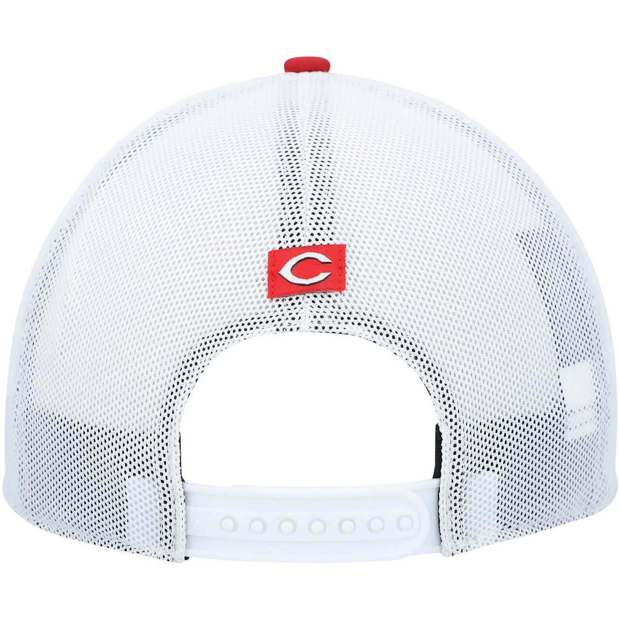 Men's Cincinnati Reds '47 Red/White Burgess Trucker Snapback Hat - Image 4