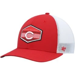 Men's Cincinnati Reds '47 Red/White Spring Training Burgess Trucker Snapback Hat