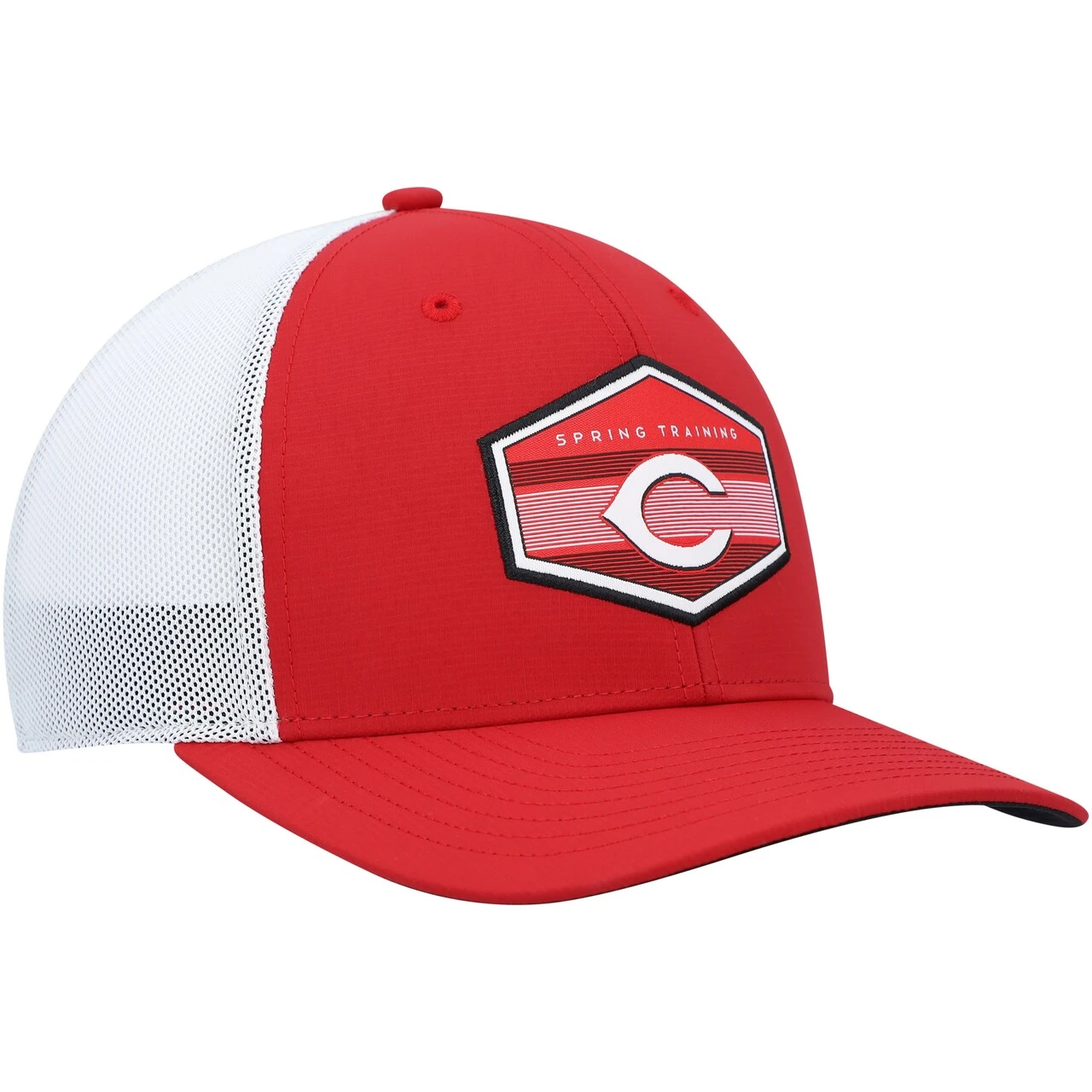 Men's Cincinnati Reds '47 Red/White Spring Training Burgess Trucker Snapback Hat - Image 3