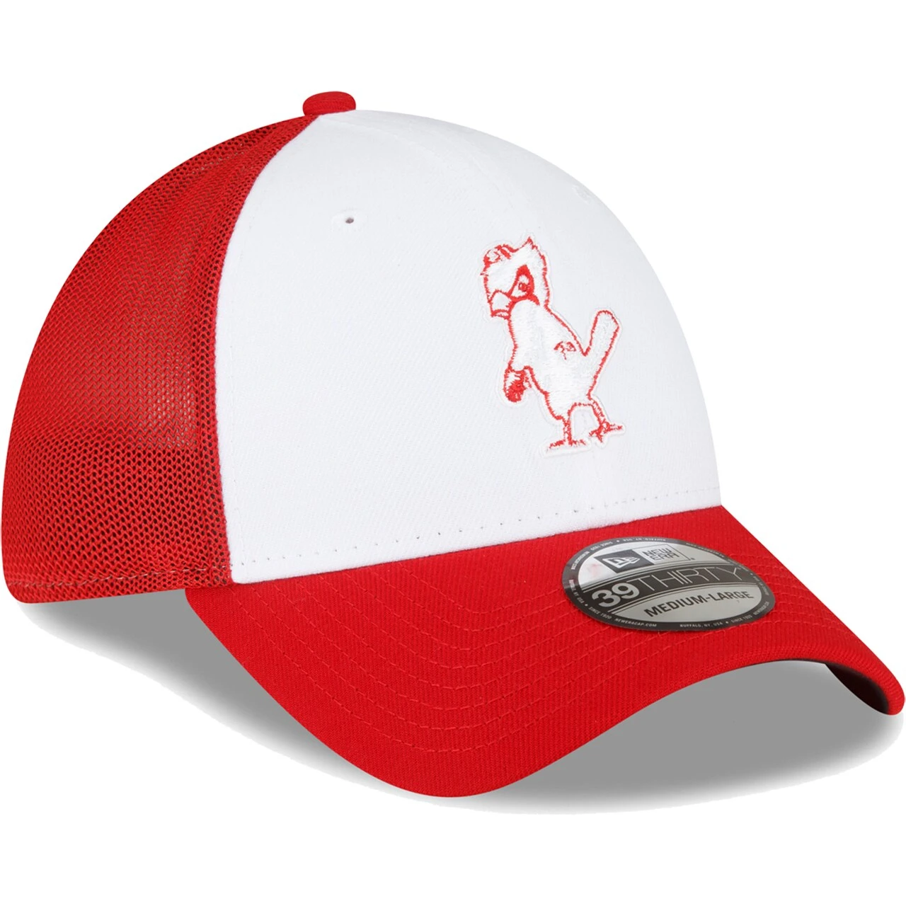 Men's St. Louis Cardinals New Era Red/White 2023 On-Field Batting Practice 39THIRTY Flex Hat - Image 3
