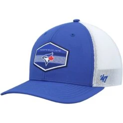 Men's Toronto Blue Jays '47 Royal/White Burgess Trucker Snapback Hat