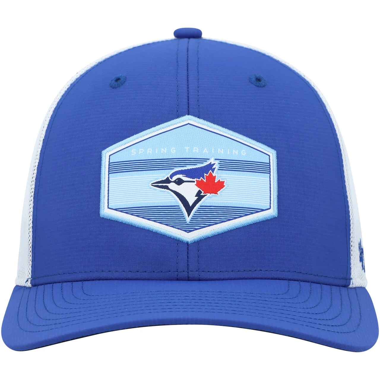 Men's Toronto Blue Jays '47 Royal/White Spring Training Burgess Trucker Snapback Hat - Image 2