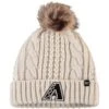 Women's Arizona Diamondbacks '47 Cream Meeko Cuffed Knit Hat With Pom