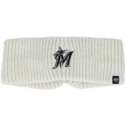 Women's Miami Marlins '47 Cream Meeko Knit Headband