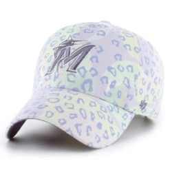 Women's Miami Marlins '47 Purple Cosmic Clean Up Adjustable Hat
