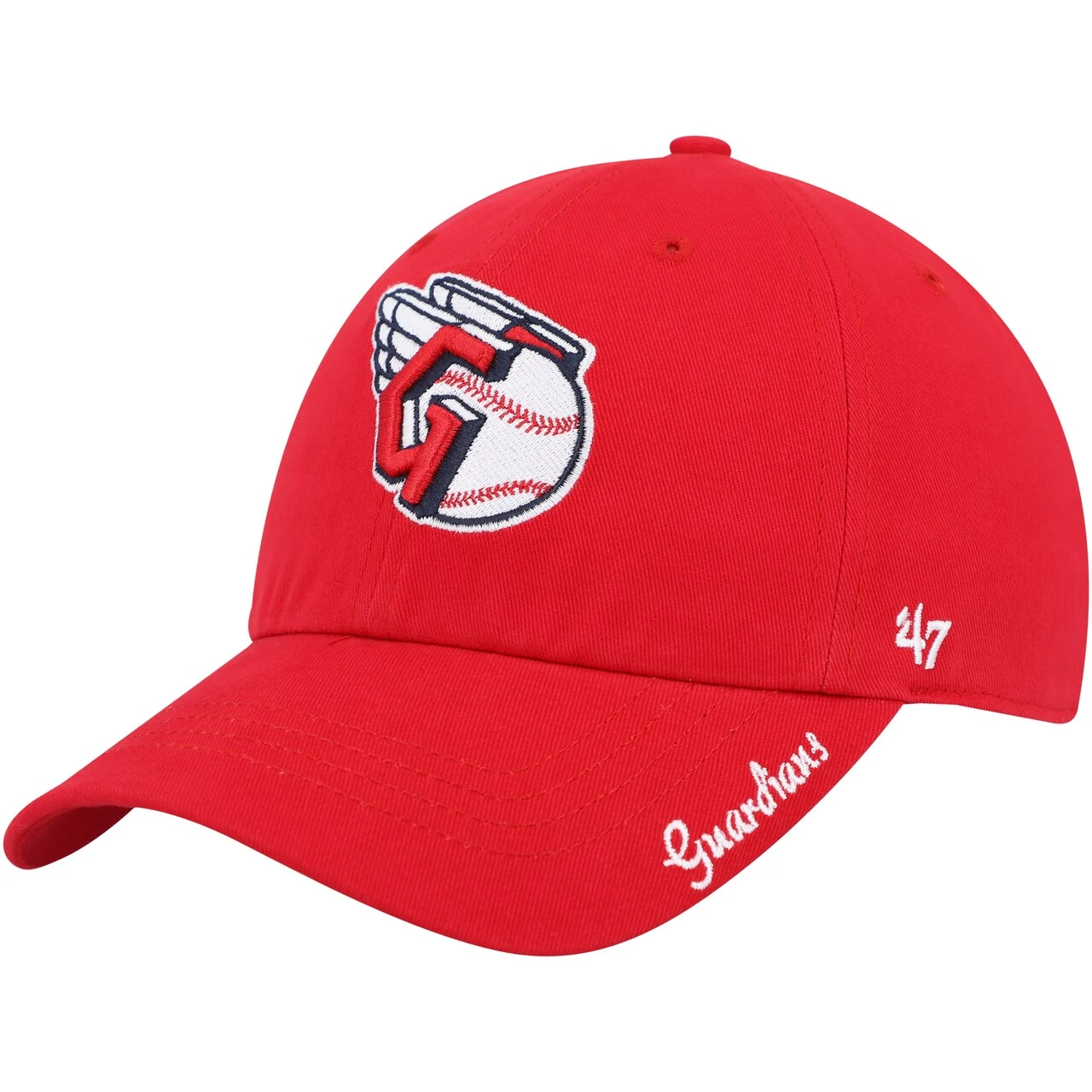 Women's Cleveland Guardians '47 Red Team Miata Clean Up Adjustable Hat