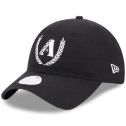Women's Arizona Diamondbacks New Era Black Leaves 9TWENTY Adjustable Hat