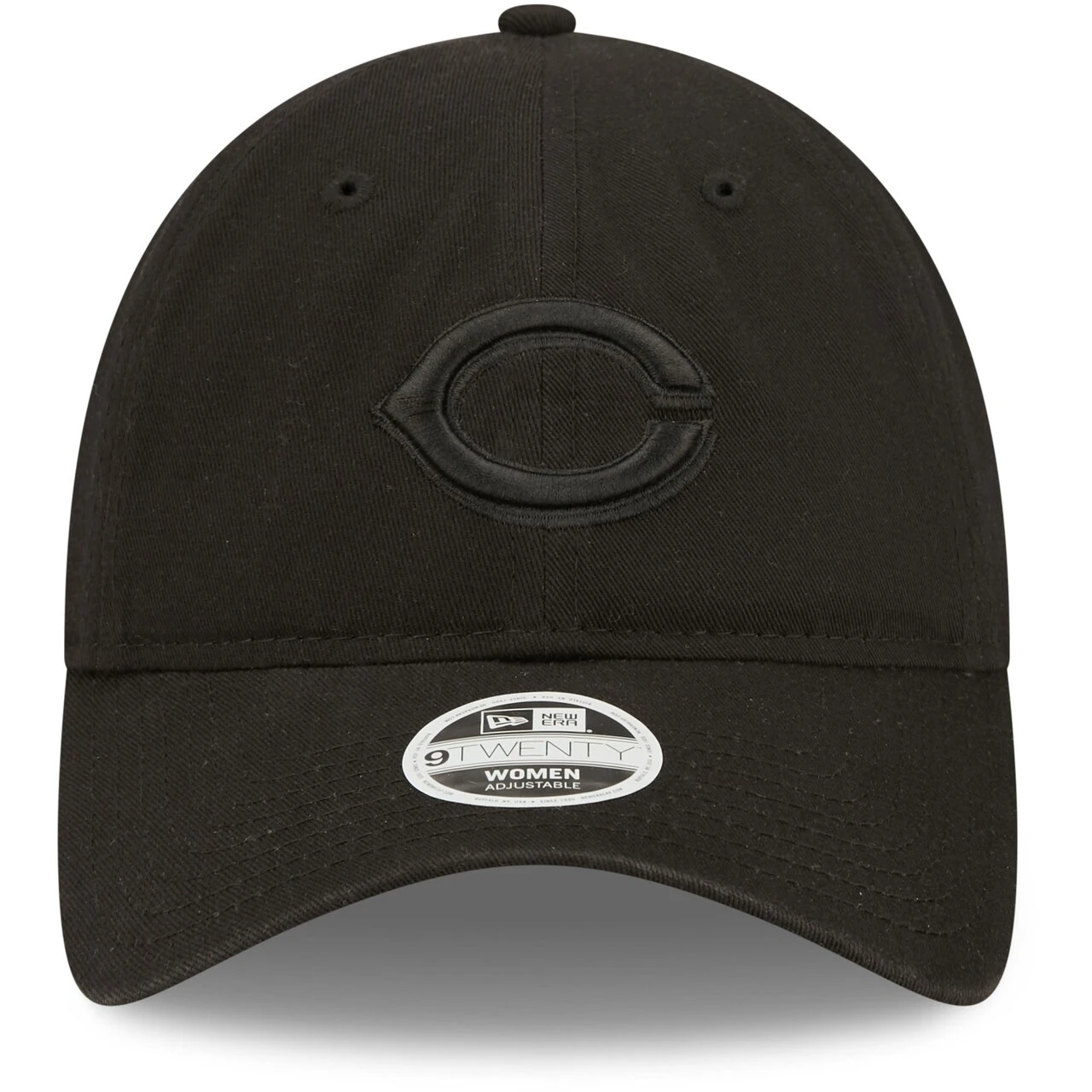 Women's Cincinnati Reds New Era Black On Black Core Classic II 9TWENTY Adjustable Hat - Image 2