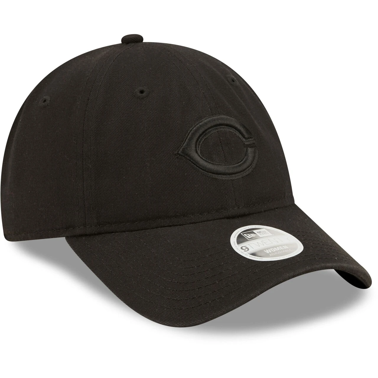 Women's Cincinnati Reds New Era Black On Black Core Classic II 9TWENTY Adjustable Hat - Image 3