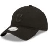 Women's Cleveland Guardians New Era Black On Black Core Classic II 9TWENTY Adjustable Hat