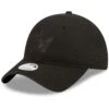 Women's Miami Marlins New Era Black On Black Core Classic II 9TWENTY Adjustable Hat