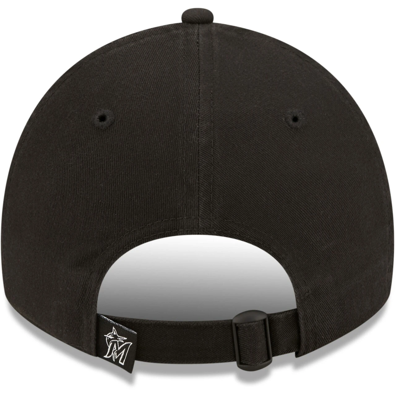 Women's Miami Marlins New Era Black On Black Core Classic II 9TWENTY Adjustable Hat - Image 4