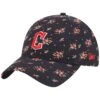 Women's Cleveland Guardians New Era Navy Bloom 9TWENTY Adjustable Hat