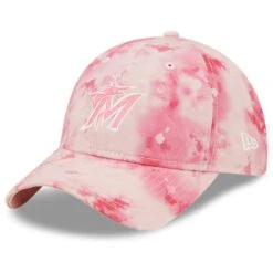 Women's Miami Marlins New Era Pink 2022 Mother's Day 9TWENTY Adjustable Hat