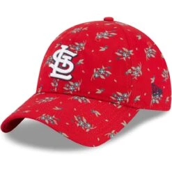 Women's St. Louis Cardinals New Era Red Bloom 9TWENTY Adjustable Hat
