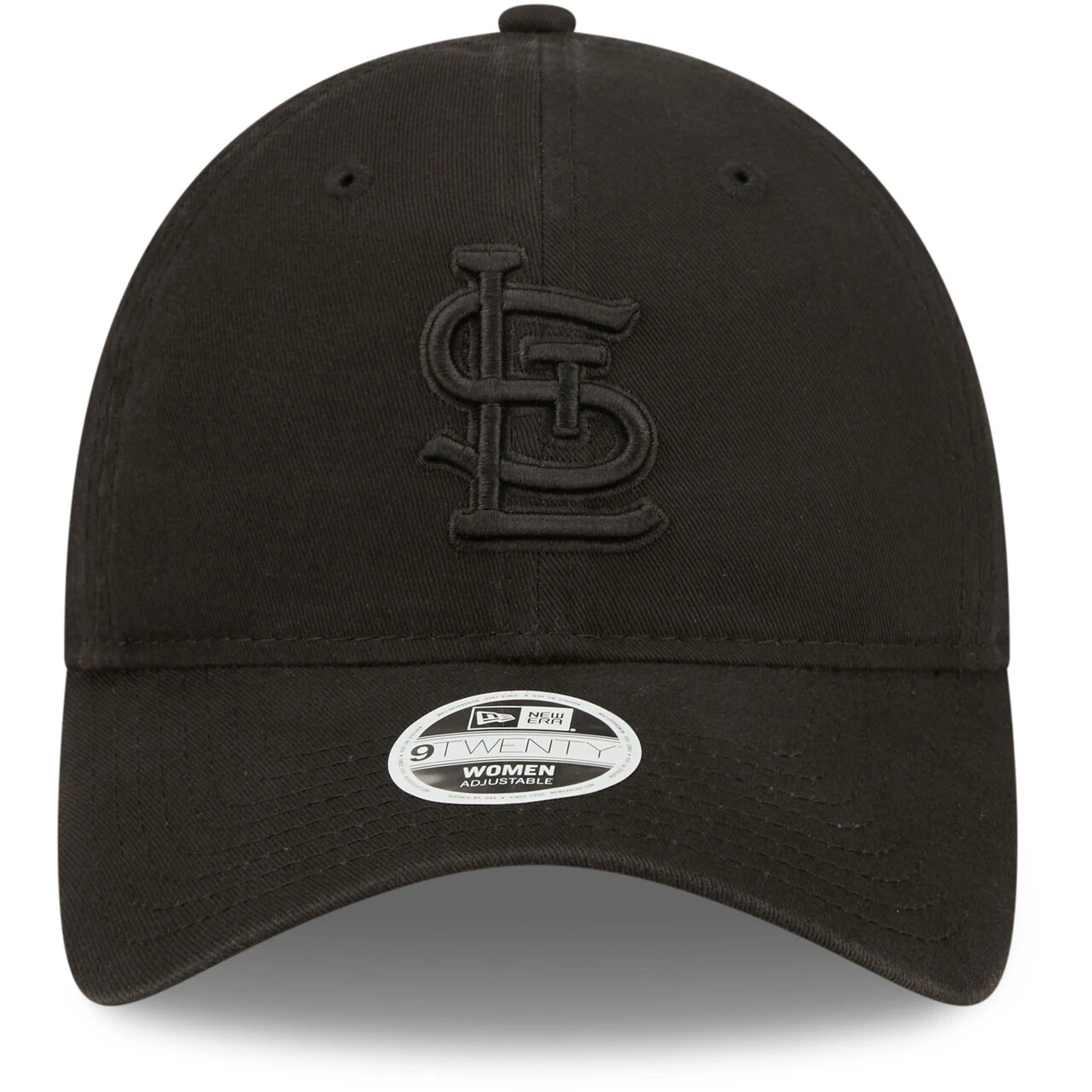 Women's St. Louis Cardinals New Era Black On Black Core Classic II 9TWENTY Adjustable Hat - Image 2