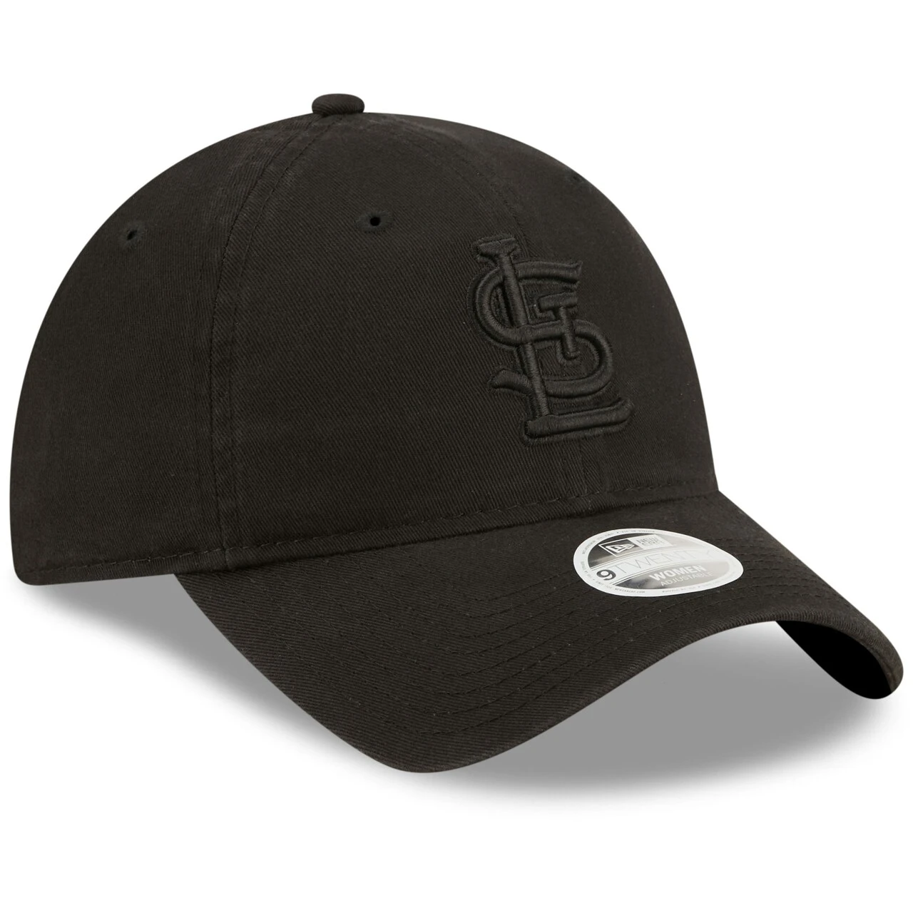 Women's St. Louis Cardinals New Era Black On Black Core Classic II 9TWENTY Adjustable Hat - Image 3