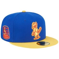 Men's St. Louis Cardinals New Era Royal/Yellow Empire 59FIFTY Fitted Hat