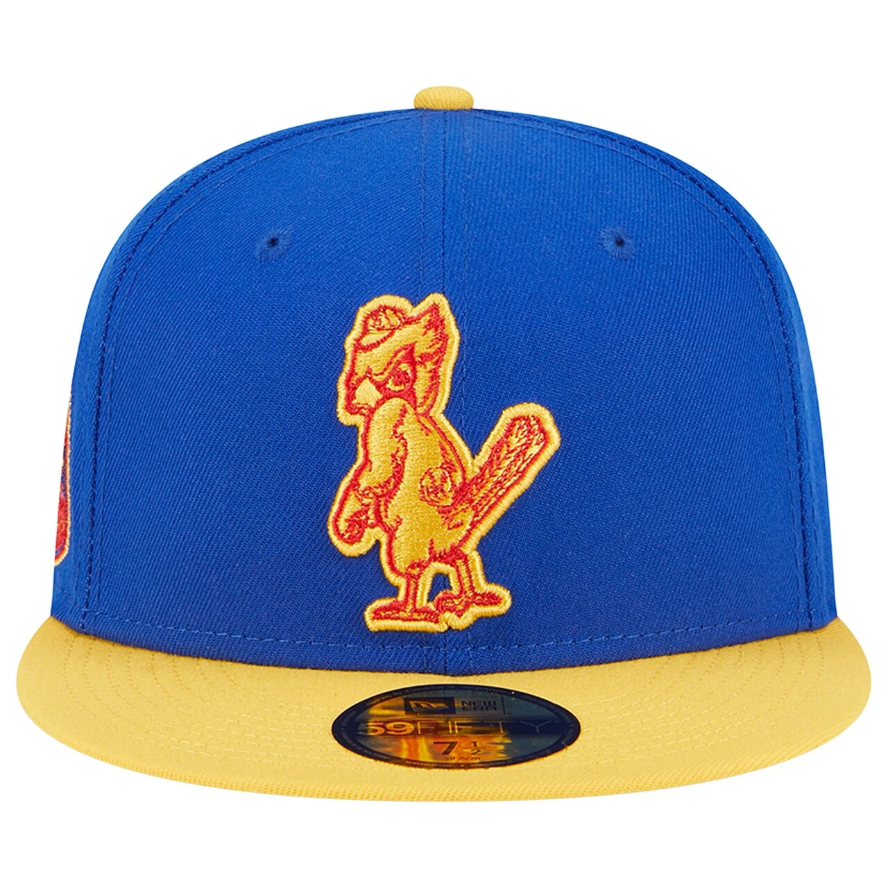 Men's St. Louis Cardinals New Era Royal/Yellow Empire 59FIFTY Fitted Hat - Image 2