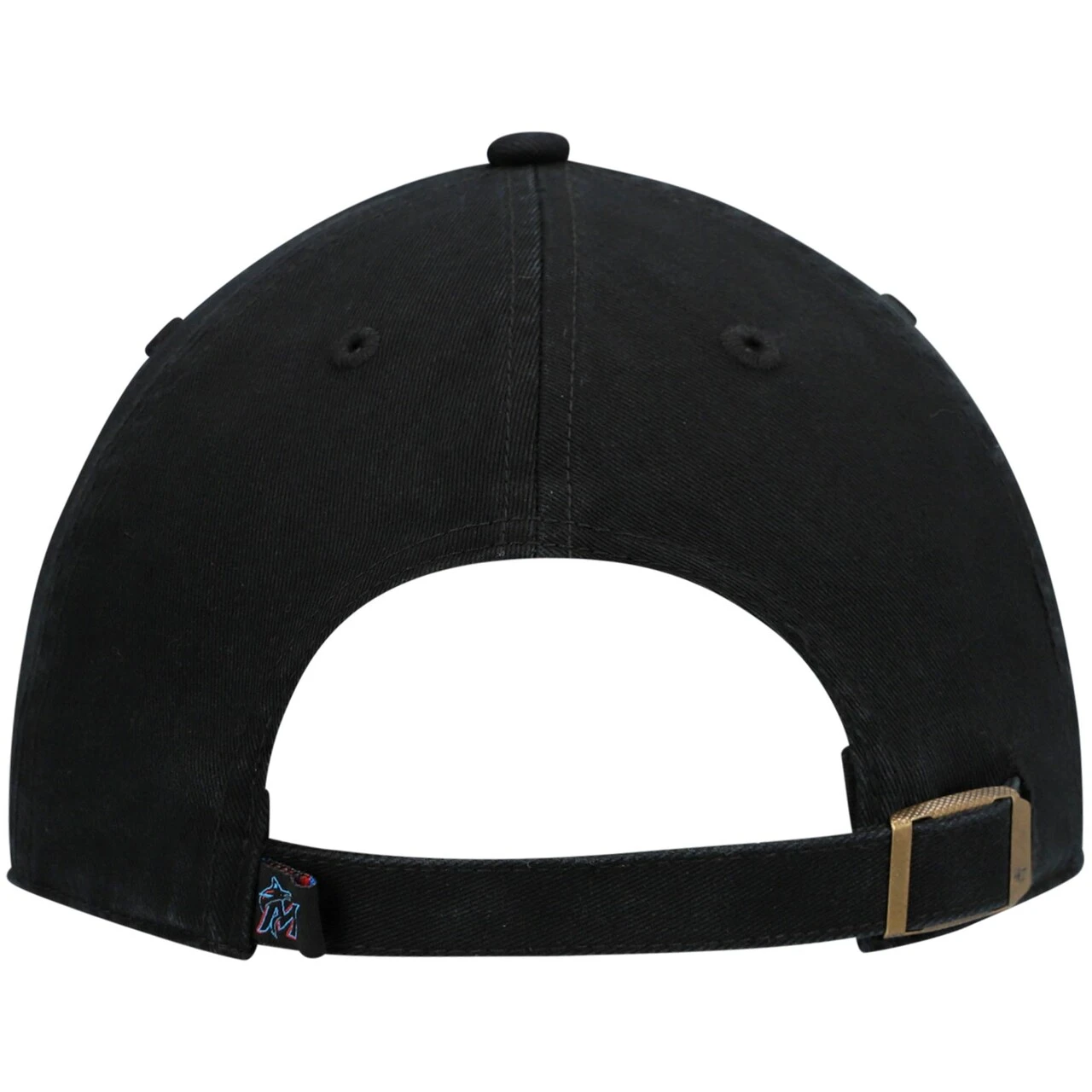 Youth Miami Marlins '47 Black Team Logo Clean Up Adjustable Hat - Image 4